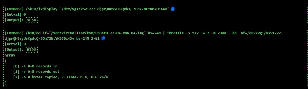 VPS is not getting created on the virtualizor panel ?